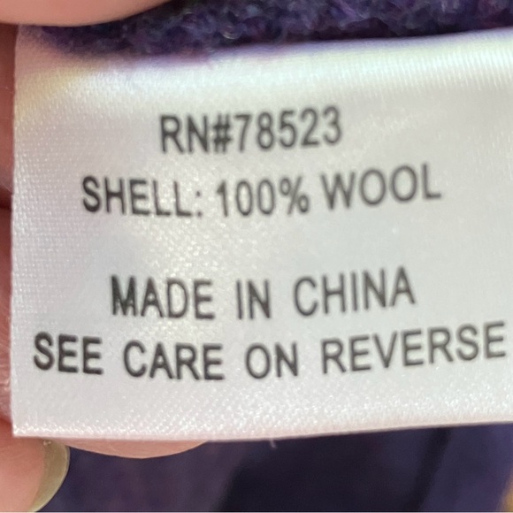 Anthropologie Luii Purple Ruffle Trim Lightweight Felted Wool Jacket - Small - Picture 11 of 11